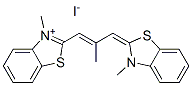 3-methyl-2-[2-methyl-3-(3-methyl-3H-benzothiazol-2-ylidene)prop-1-enyl]benzothiazolium iodide CAS#: 2783-73-5