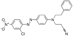 3-[p-[(2-chloro-4-nitrophenyl)azo]-N-phenethylanilino]propiononitrile CAS#: 19649-68-4