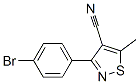 3-(p-Bromophenyl)-5-methyl-4-isothiazolecarbonitrile CAS#: 19762-79-9