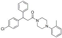 3-(p-Chlorophenyl)-3-phenyl-1-[4-(2-methylphenyl)-1-piperazinyl]-1-propanone CAS#: 23904-87-2
