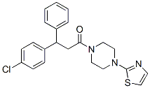3-(p-Chlorophenyl)-3-phenyl-1-[4-(2-thiazolyl)-1-piperazinyl]-1-propanone CAS#: 23920-57-2