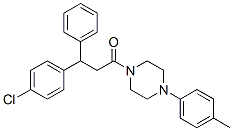3-(p-Chlorophenyl)-3-phenyl-1-[4-(p-tolyl)-1-piperazinyl]-1-propanone CAS#: 23904-72-5