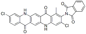 3,10-Dichloro-5,12-dihydro-2-(1,3-dioxoisoindolin-2-yl)methyl-5,12-diazapentacene-7,14-dione CAS#: 105781-20-2