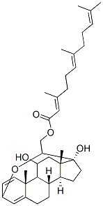 3,20-Epoxy-11,17-dihydroxy-21-[(3,7,11-trimethyl-1-oxo-2,6,10-dodecatrienyl)oxy]pregna-1,4-diene CAS#: 105217-71-8