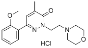 3(2H)-Pyridazinone, 6-(o-methoxyphenyl)-4-methyl-2-(2-morpholinoethyl) -, hydrochloride CAS#: 29285-83-4