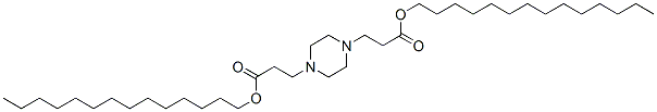 3,3'-(1,4-Piperazinediyl)dipropionic acid ditetradecyl ester CAS#: 111980-81-5