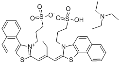 3,3'-BIS(3-SULFOPROPYL)-4,5:4',5'-DIBENZO-9-ETHYLTHIACARBOCYANINE BETAINE TRIETHYLAMMONIUM SALT CAS#: 23216-67-3