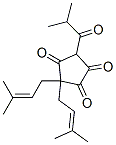 3,3-Bis(3-methyl-2-butenyl)-5-(2-methyl-1-oxopropyl)-1,2,4-cyclopentanetrione CAS#: 1891-34-5