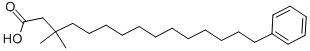 3,3-DIMETHYL-15-PHENYLPENTADECANOIC ACID CAS#: 104426-54-2
