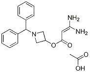 3,3-Diamino-2-propenoic acid 1-(diphenylmethyl)-3-azetidinyl ester acetate CAS#: 221906-67-8