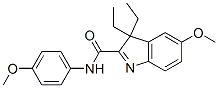 3,3-Diethyl-5-methoxy-N-(p-methoxyphenyl)-3H-indole-2-carboxamide CAS#: 22747-79-1