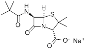 3,3-Dimethyl-6-((2,2-dimethyl-1-oxopropyl)amino)-7-oxo-4-thia-1-azabicyclo[3.2.0]heptane-2-carboxylic acid monosodium salt CAS#: 20520-33-6