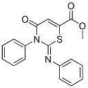3,4-Dihydro-4-oxo-3-phenyl-2-phenylimino-2H-1,3-thiazine-6-carboxylic acid methyl ester CAS#: 16238-39-4