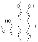 3,4-Dihydro-7-hydroxy-1-[(3-hydroxy-4-Methoxyphenyl)Methyl]-6-Methoxy-2-MethylisoquinoliniuM Iodide CAS#: 21411-21-2