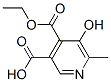 3,4-Pyridinedicarboxylic acid, 5-hydroxy-6-methyl-, 4-ethyl ester CAS#: 13068-71-8