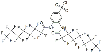 3,4-bis[(2,2,3,3,4,4,5,5,6,6,7,7,8,8,8-pentadecafluoro-1-oxooctyl)amino]benzenesulphonyl chloride CAS#: 24216-05-5