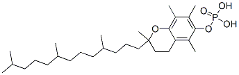 3,4-dihydro-2,5,7,8-tetramethyl-2-(4,8,12-trimethyltridecyl)-2H-benzopyran-6-yl dihydrogen phosphate CAS#: 2312-88-1
