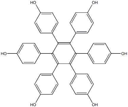 3',4',5',6'-Tetrakis(4-hydroxyphenyl)-[1,1':2',1''-terphenyl]-4,4''-diol CAS#: 256495-17-7