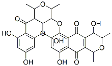 3,4,6a,7,9,9a-Hexahydro-4,11,13,15,18-pentahydroxy-1,3,7,9-tetramethyl-1H-[2]benzopyrano[6,7-f]naphtho[2',3':4,5]pyrano[4,3-b][1,4]benzodioxin-5,10,19(15H)-trione CAS#: 15039-66-4