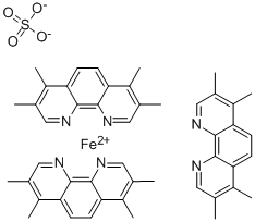 3,4,7,8-TETRAMETHYL-1,10-PHENANTHROLINE FERROUS SULFATE CAS#: 14639-04-4