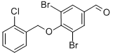3,5-DIBROMO-4-[(2-CHLOROBENZYL)OXY]BENZALDEHYDE CAS#: 261633-40-3
