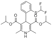 3,5-Pyridinedicarboxylic acid, 1,4-dihydro-4-(2-((difluoromethyl)thio) phenyl)-2,6-dimethyl-, bis(1-methylethyl) ester CAS#: 110525-41-2