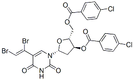 3',5'-di-O-(4-chlorobenzoyl)-5-(2-dibromovinyl)-2'-deoxyuridine CAS#: 110326-07-3
