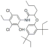 3',5'-dichloro-2-(2,4-di-tert-pentylphenoxy)-4'-ethyl-2'-hydroxyhexananilide CAS#: 101664-25-9