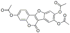 3,8,9-Tris(acetyloxy)-6H-benzofuro[3,2-c][1]benzopyran-6-one CAS#: 2074-56-8