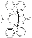 (3AR,8AR)-(-)-(2,2-DIMETHYL-4,4,8,8-TETRAPHENYL-TETRAHYDRO-[1,3]DIOXOLO[4,5-E][1,3,2]DIOXAPHOSPHEPIN-6-YL)DIMETHYLAMINE CAS#: 213843-90-4