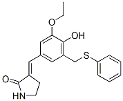 (3E)-3-[[3-ethoxy-4-hydroxy-5-(phenylsulfanylmethyl)phenyl]methylidene ]pyrrolidin-2-one CAS#: 107788-14-7