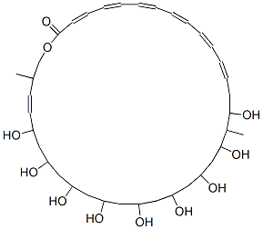(3E,5E,7E,9E,11E,13E,33Z)-16,18,20,22,24,26,28,30,32-nonahydroxy-17,35-dimethyl-1-oxacyclohexatriaconta-3,5,7,9,11,13,33-heptaen-2-one CAS#: 1405-00-1