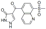 3H-Pyrazol-3-one,  1,2-dihydro-4-[[8-(methylsulfonyl)-5-quinolinyl]carbonyl]- CAS#: 274681-25-3