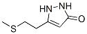 3H-Pyrazol-3-one,  1,2-dihydro-5-[2-(methylthio)ethyl]- CAS#: 221361-53-1