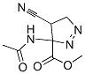 3H-Pyrazole-3-carboxylicacid,3-(acetylamino)-4-cyano-4,5-dihydro-,methyl CAS#: 204767-46-4