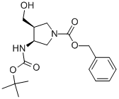(3S,4S)-1-N-CBZ-3-(N-BOC-AMINO)-4-HYDROXYMETHYLPYRROLIDINE CAS#: 246510-69-0