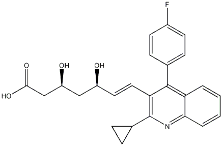 (3S,5R,6E)-7-[2-Cyclopropyl-4-(4-fluorophenyl)-3-quinolinyl]-3,5-dihydroxy-6-heptenoic acid CAS#: 254452-86-3