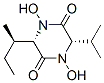 (3S,6S)-1,4-Dihydroxy-3-isopropyl-6-[(R)-1-methylpropyl]-2,5-piperazinedione CAS#: 104187-49-7