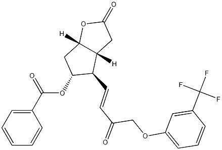 (3aR,4R,5R,6aS)-5-(Benzoyloxy)hexahydro-4-[(1E)-3-oxo-4-[3-(trifluoromethyl)phenoxy]-1-buten-1-yl]-2H-cyclopenta[b]furan-2-one CAS#: 208111-98-2