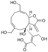 (3aR,4S,6Z,10Z,11aR)-3a,4,5,8,9,11a-Hexahydro-3-methylene-6,10-bis(hydroxymethyl)-4-hydroxycyclodeca[b]furan-2(3H)-one 4-[(Z)-4-hydroxy-2-methyl-2-butenoate] CAS#: 22419-78-9