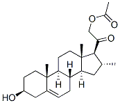3beta,21-dihydroxy-16alpha-methylpregn-5-en-20-one 21-acetate CAS#: 1173-09-7