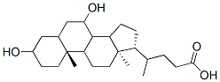 4-[(10R,13R,17R)-3,7-dihydroxy-10,13-dimethyl-2,3,4,5,6,7,8,9,11,12,14,15,16,17-tetradecahydro-1H-cyclopenta[a]phenanthren-17-yl]pentanoic acid CAS#: 15357-34-3