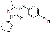 4-[(1,5-Dihydro-3-methyl-5-oxo-1-phenyl-4H-pyrazol-4-ylidene)amino]benzonitrile CAS#: 27807-96-1