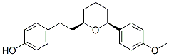 4-[2-[(2R,6S)-6-(4-methoxyphenyl)oxan-2-yl]ethyl]phenol CAS#: 1484-91-9
