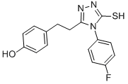 4-[2-[4-(4-FLUOROPHENYL)-5-MERCAPTO-4H-1,2,4-TRIAZOL-3-YL]ETHYL]PHENOL CAS#: 217487-47-3