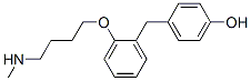 4-(2-(4-Hydroxybenzyl)-phenoxy)-N-methylbutylamine CAS#: 101686-63-9