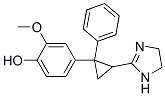 4-[2-(4,5-dihydro-1H-imidazol-2-yl)-1-phenyl-cyclopropyl]-2-methoxy-ph enol CAS#: 103419-20-1