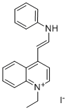 4-(2-ANILINOVINYL)-1-ETHYLQUINOLINIUM IODIDE CAS#: 19487-71-9
