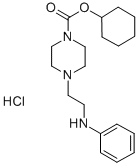 4-(2-Anilinoethyl)-1-piperazinecarboxylic acid cyclohexyl ester hydroc hloride CAS#: 19564-18-2