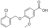 4-(2-CHLORO-BENZYLOXY)-3-METHOXY-BENZOIC ACID CAS#: 113457-27-5